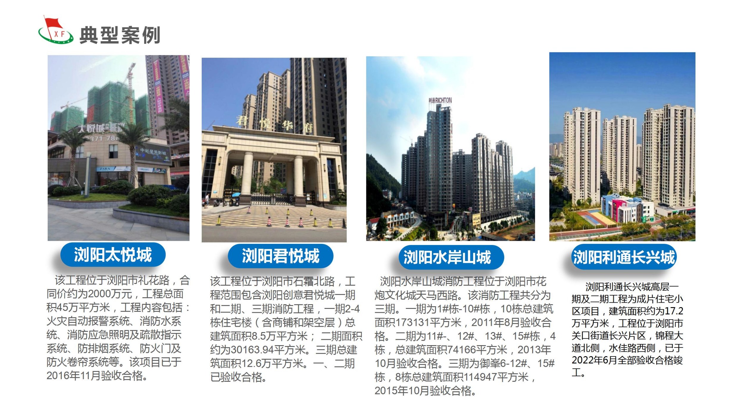 代表工程业绩（浏阳）